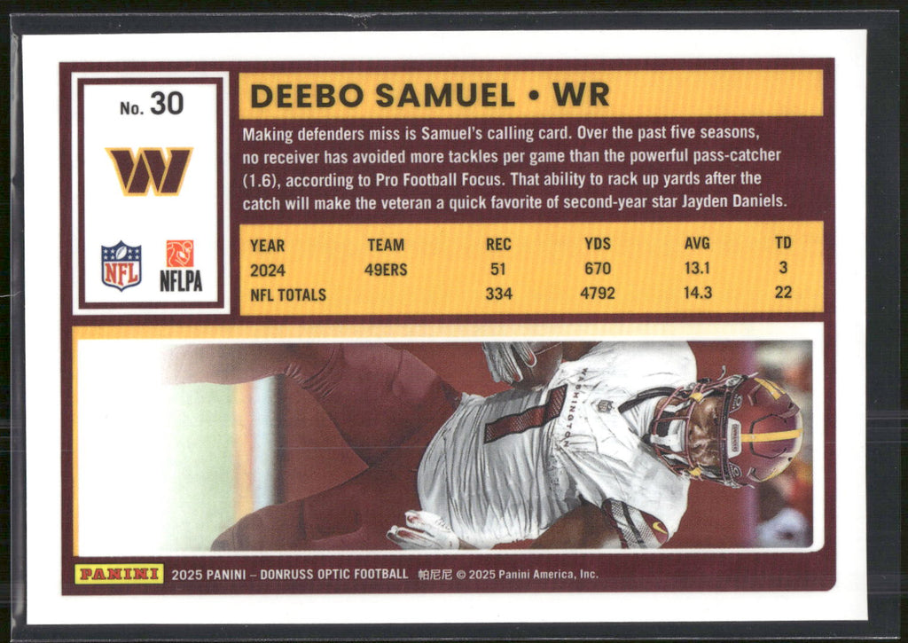 2025 Donruss Optic #30 Deebo Samuel