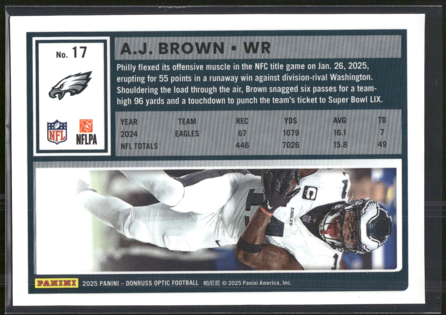 2025 Donruss Optic #17 A.J. Brown