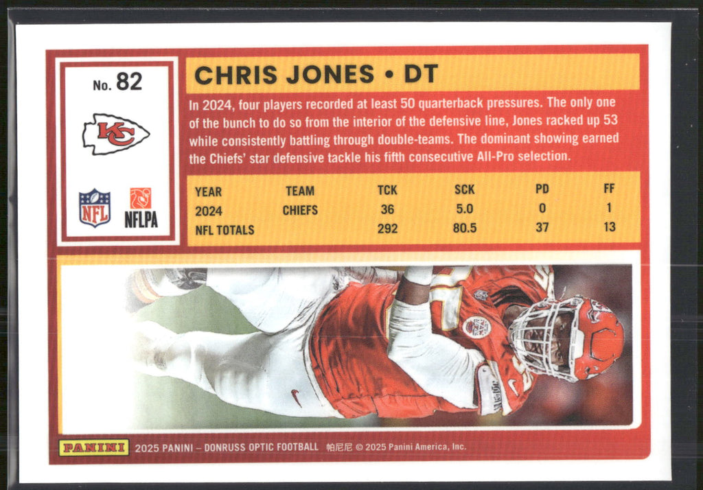 2025 Donruss Optic #82 Chris Jones