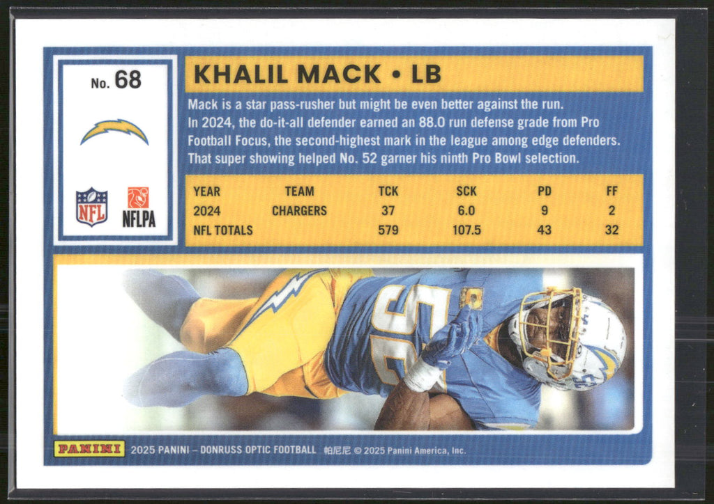 2025 Donruss Optic #68 Khalil Mack