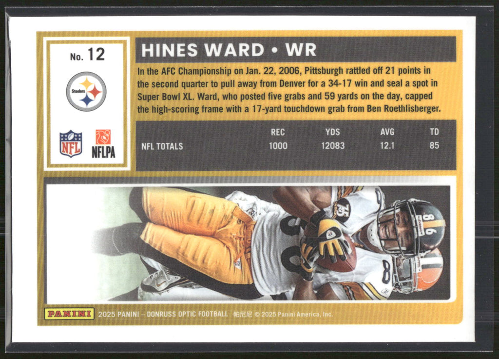 2025 Donruss Optic #12 Hines Ward