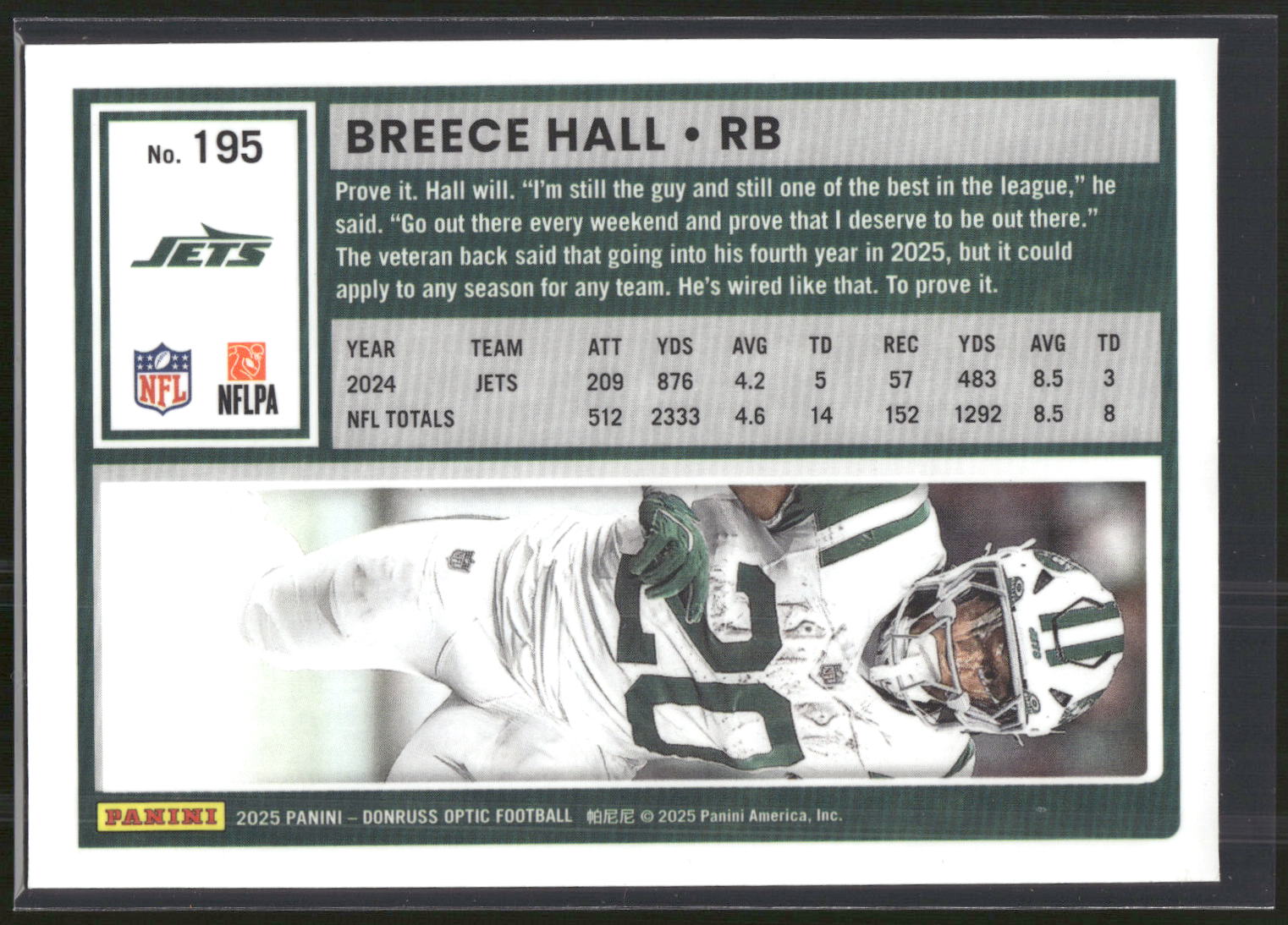2025 Donruss Optic #195 Breece Hall