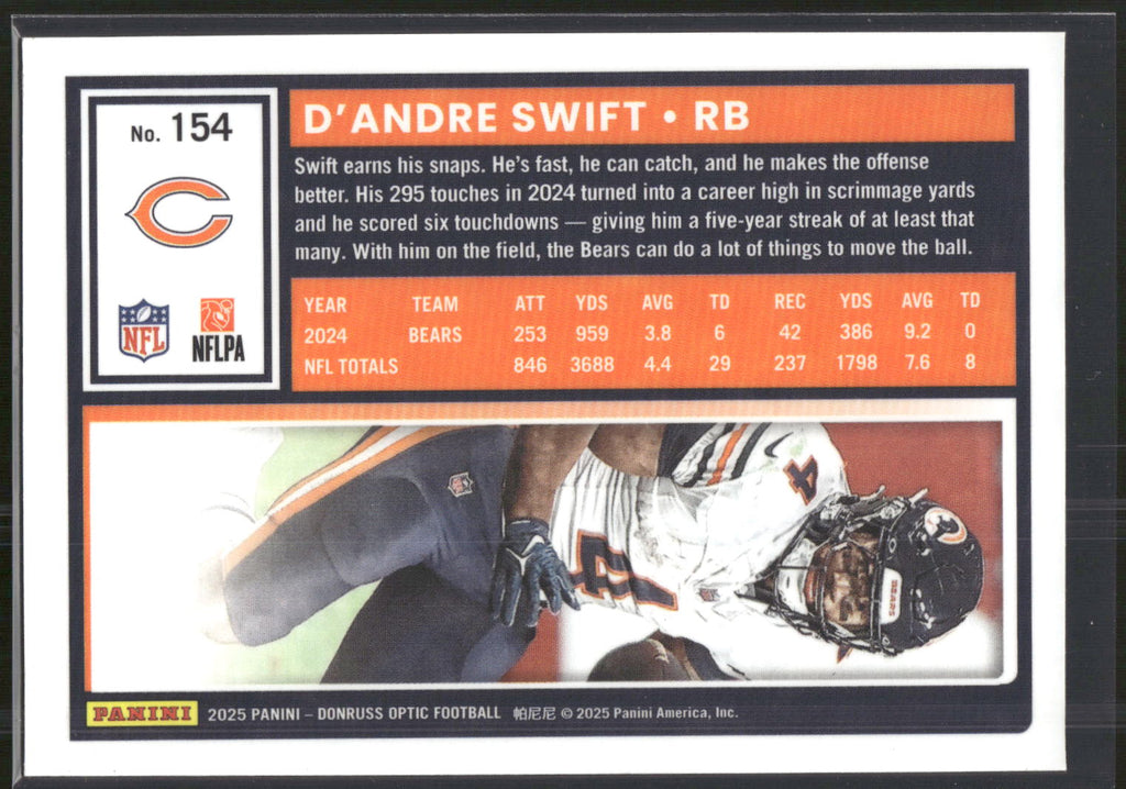2025 Donruss Optic #154 D'Andre Swift
