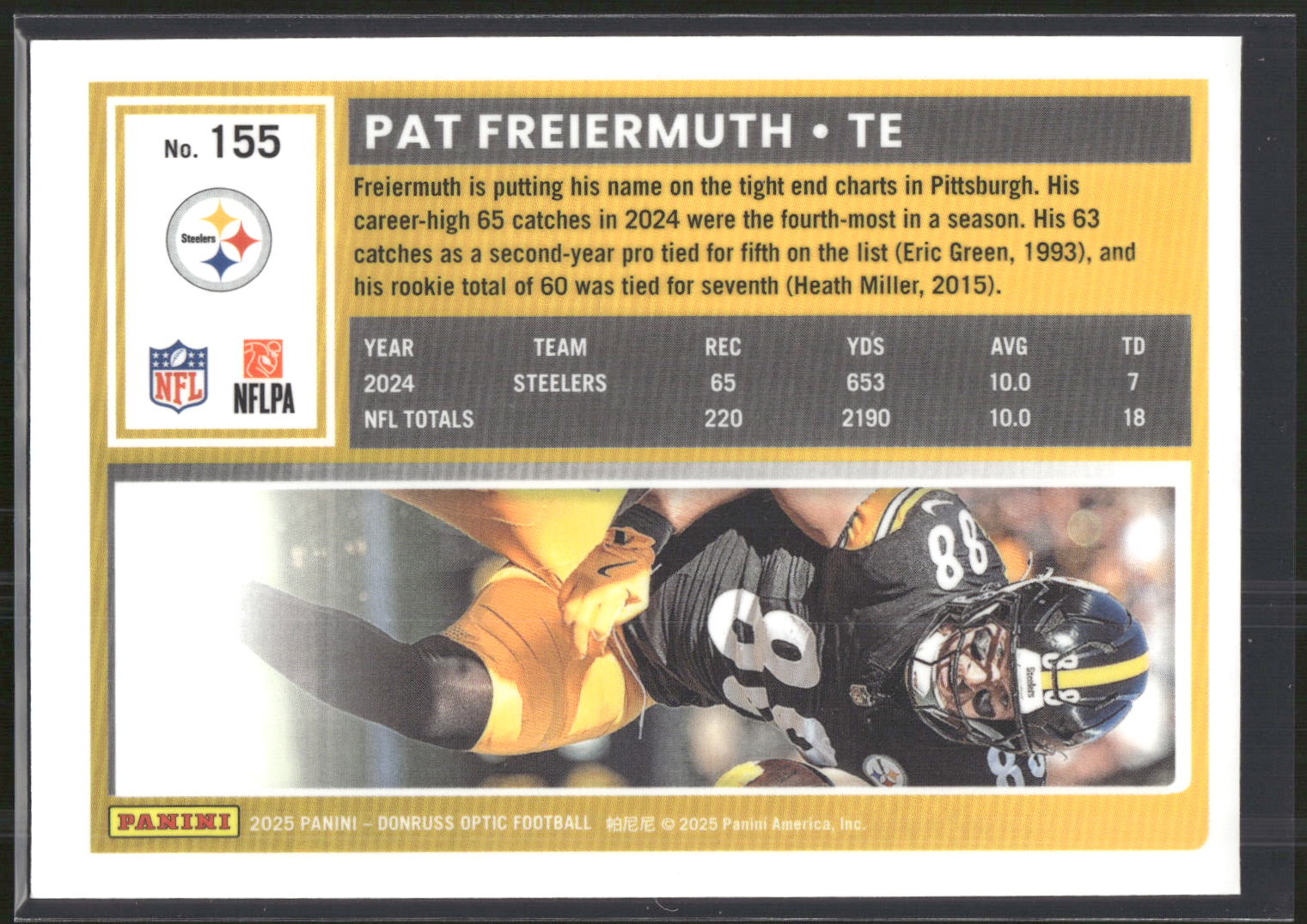 2025 Donruss Optic #155 Pat Freiermuth