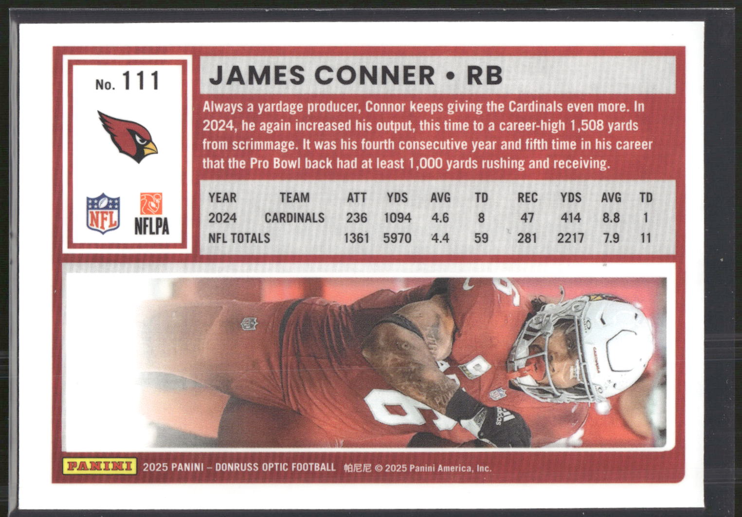 2025 Donruss Optic #111 James Conner