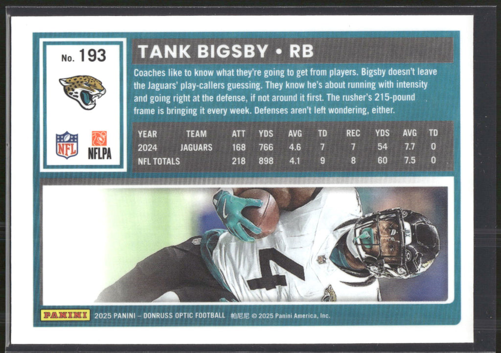 2025 Donruss Optic #193 Tank Bigsby