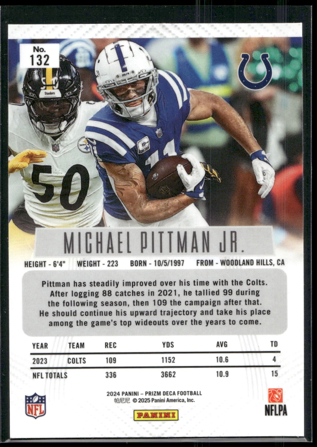 2024 Panini Prizm Deca #132 Michael Pittman Jr.