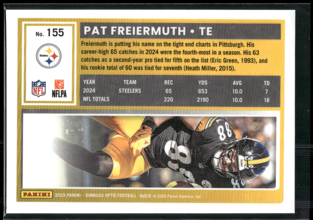 2025 Donruss Optic #155 Pat Freiermuth