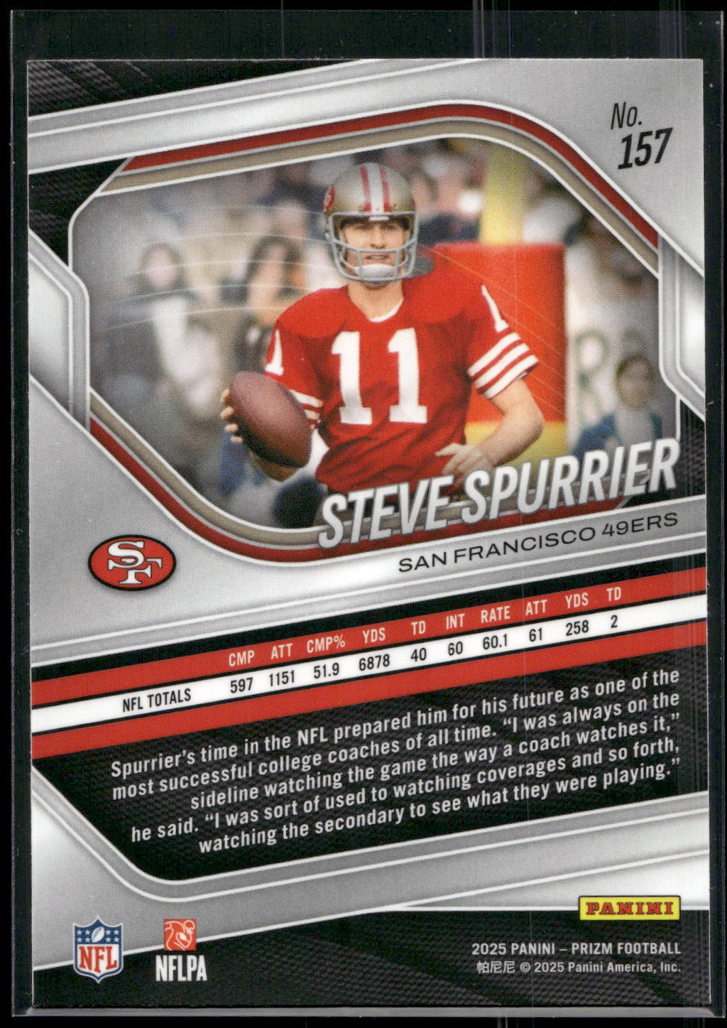 2025 Panini Prizm #157 Steve Spurrier