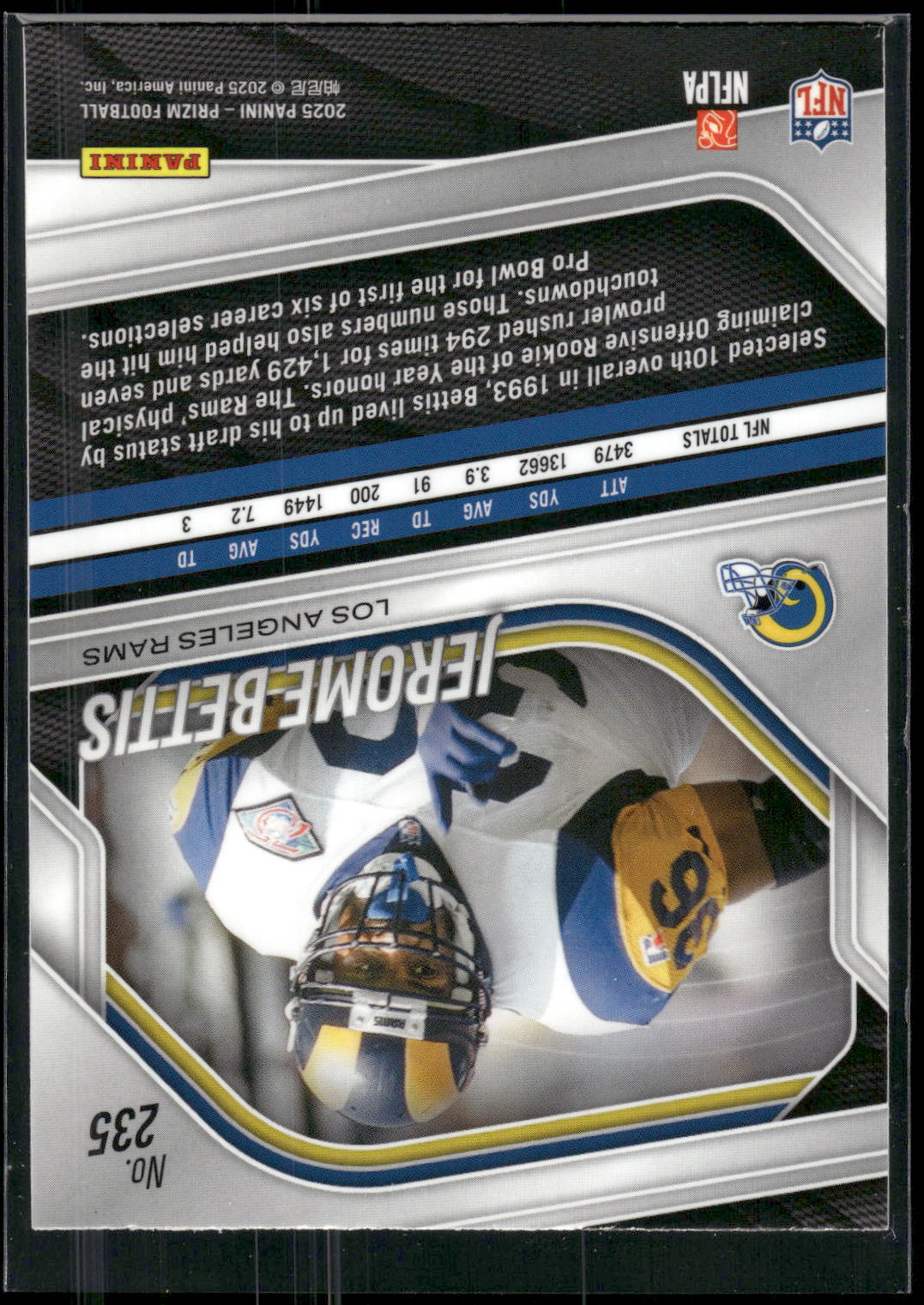 2025 Panini Prizm #235 Jerome Bettis