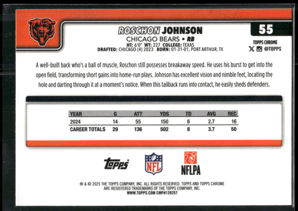 2025 Topps Chrome #55 Roschon Johnson