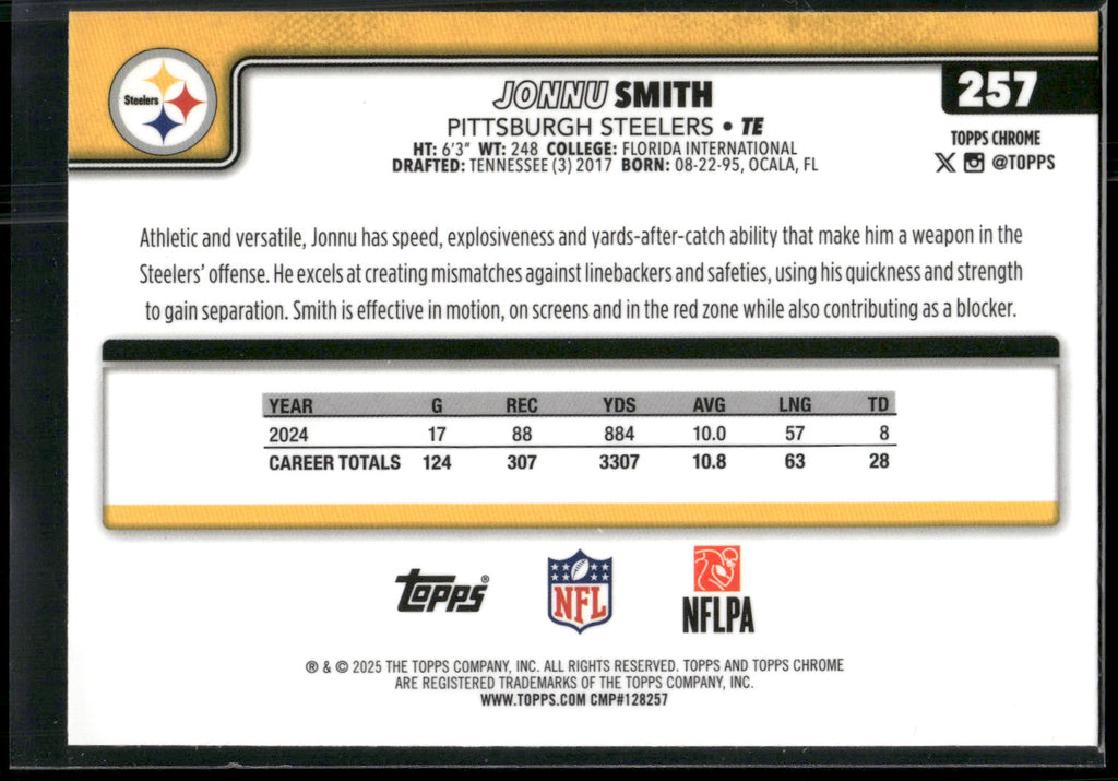 2025 Topps Chrome #257 Jonnu Smith