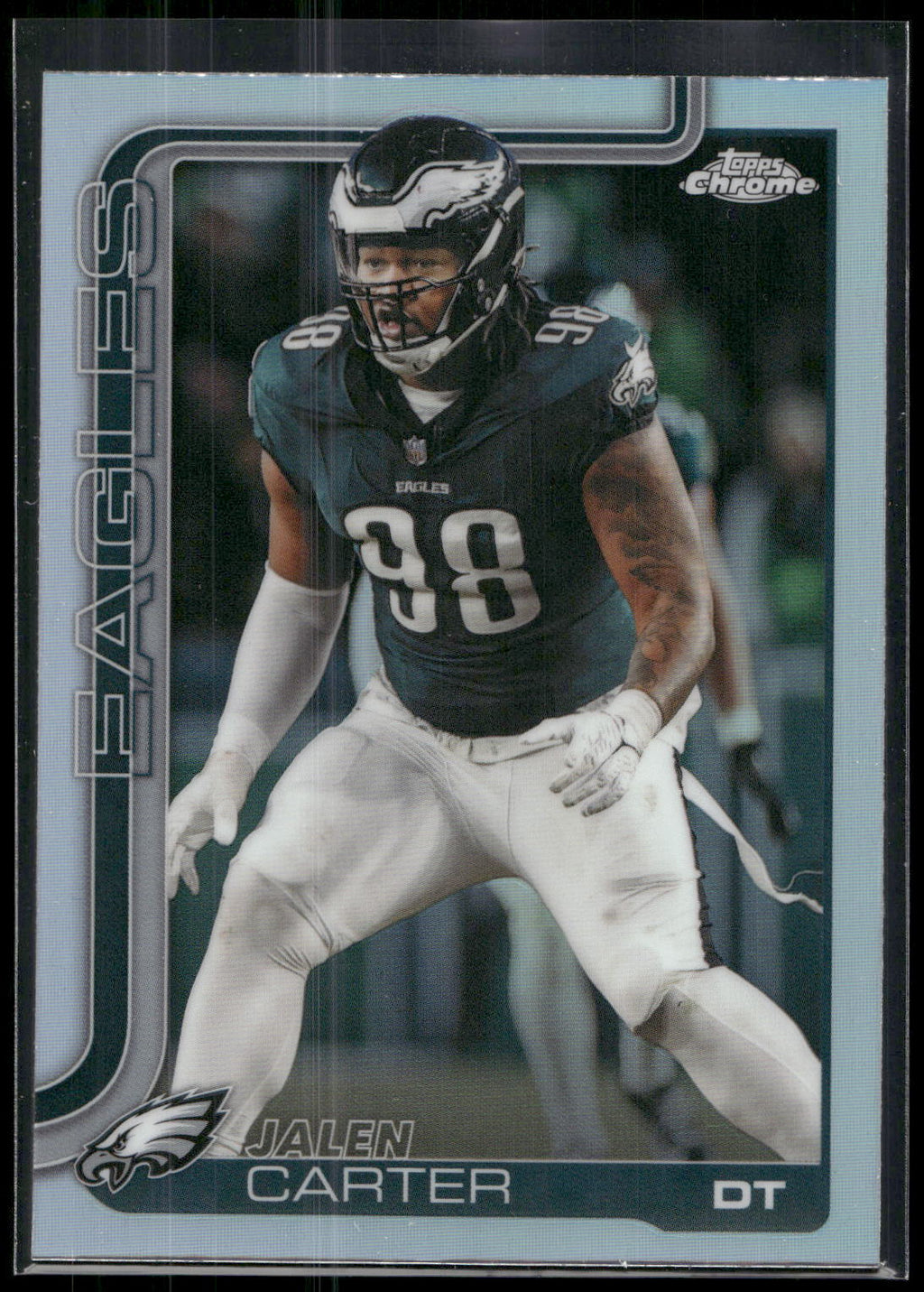 2025 Topps Chrome #250 Jalen Carter Refractor