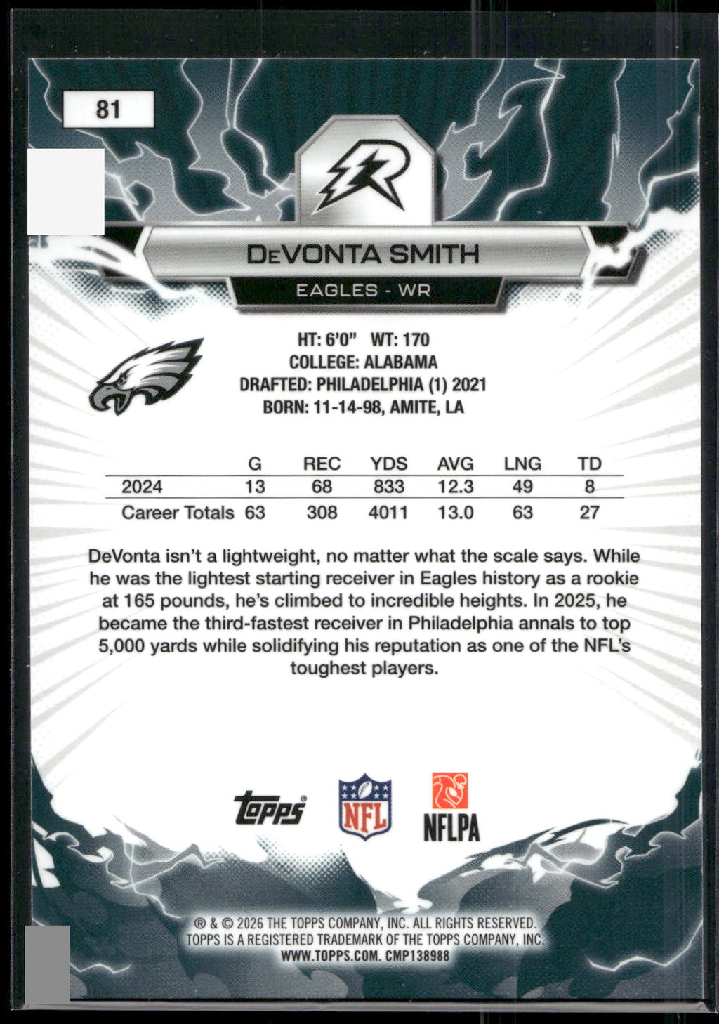 2025 Topps Resurgence #81 DeVonta Smith