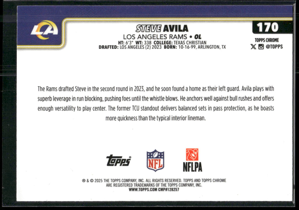2025 Topps Chrome #170 Steve Avila