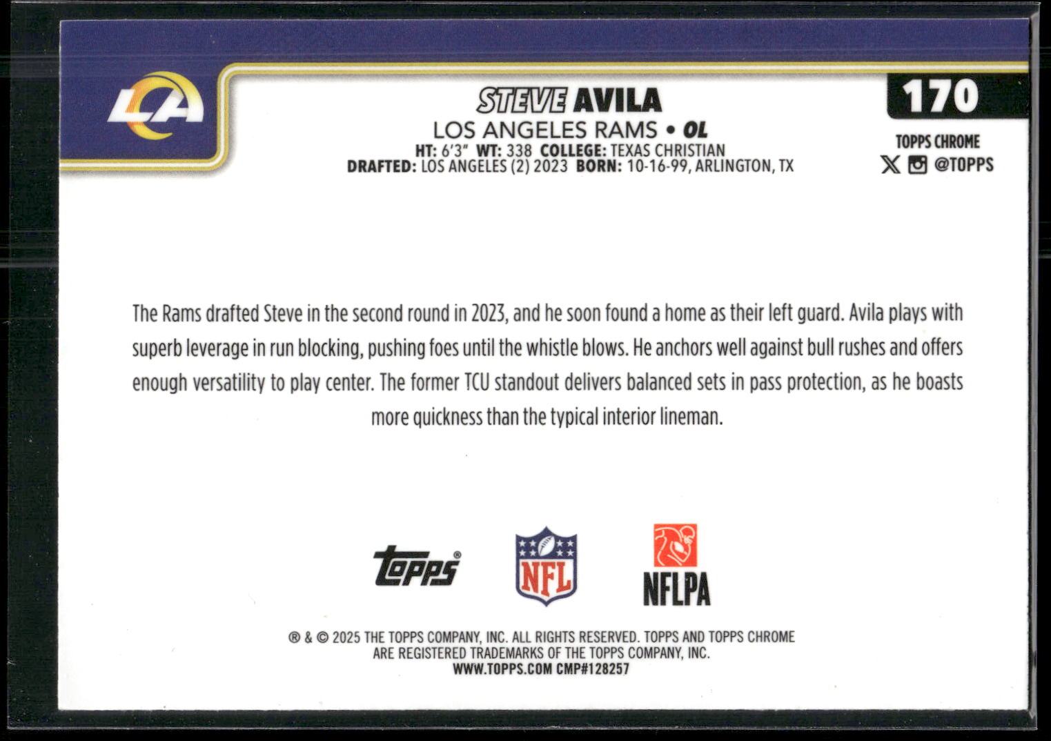 2025 Topps Chrome #170 Steve Avila