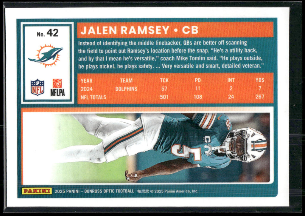 2025 Donruss Optic #42 Jalen Ramsey