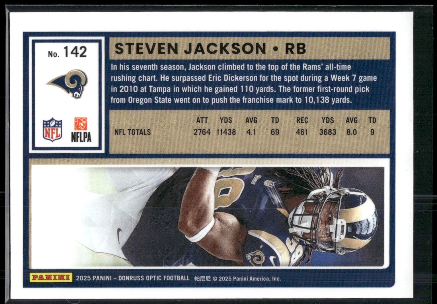 2025 Donruss Optic #142 Steven Jackson
