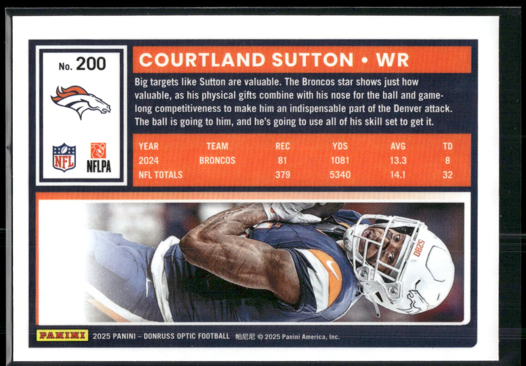 2025 Donruss Optic #200 Courtland Sutton