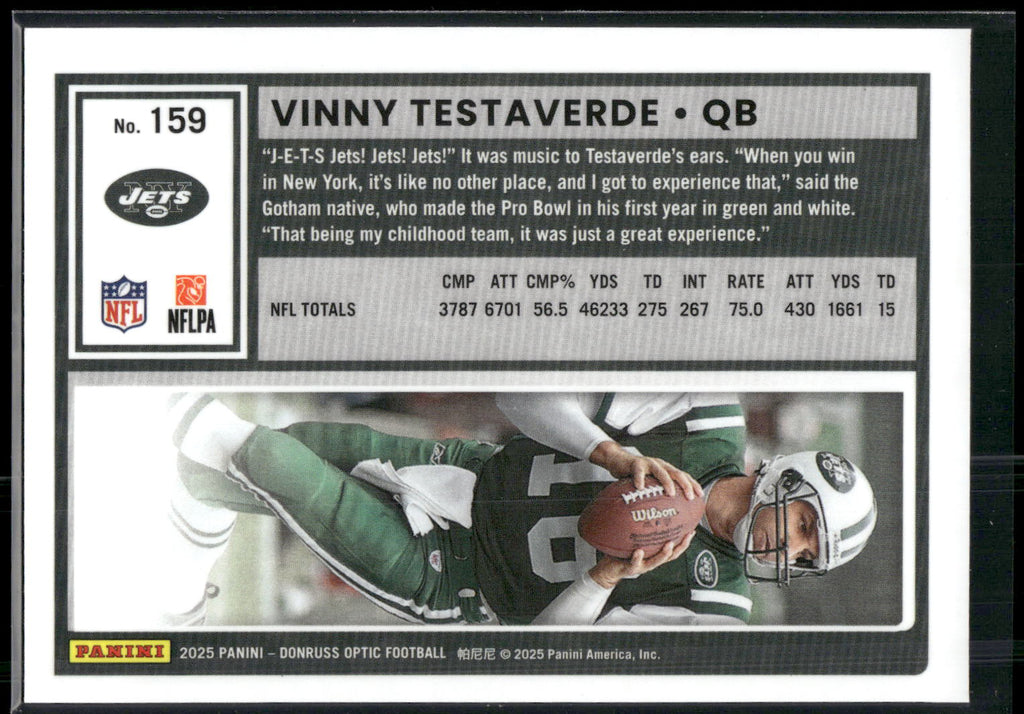 2025 Donruss Optic #159 Vinny Testaverde