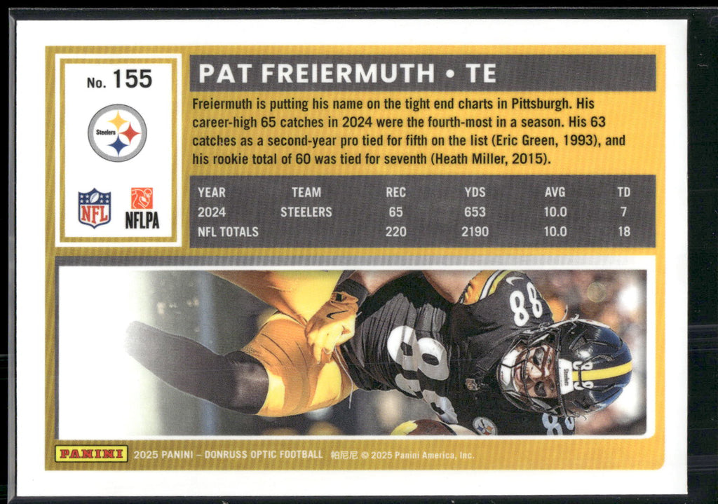 2025 Donruss Optic #155 Pat Freiermuth