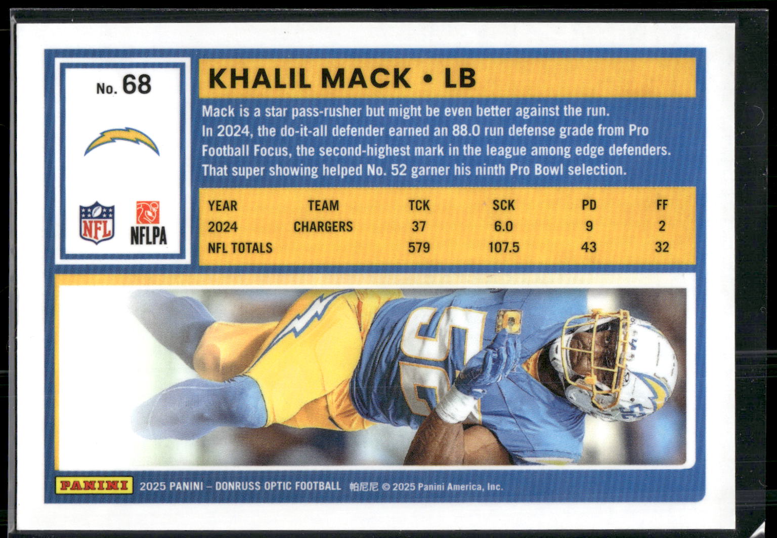 2025 Donruss Optic #68 Khalil Mack