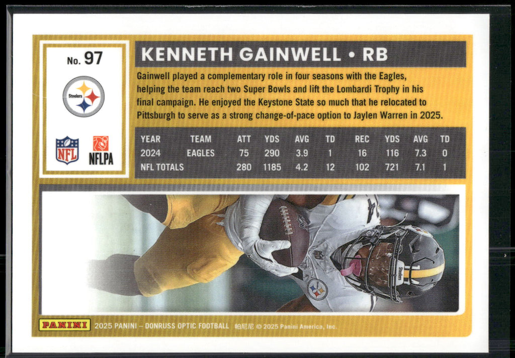 2025 Donruss Optic #97 Kenneth Gainwell
