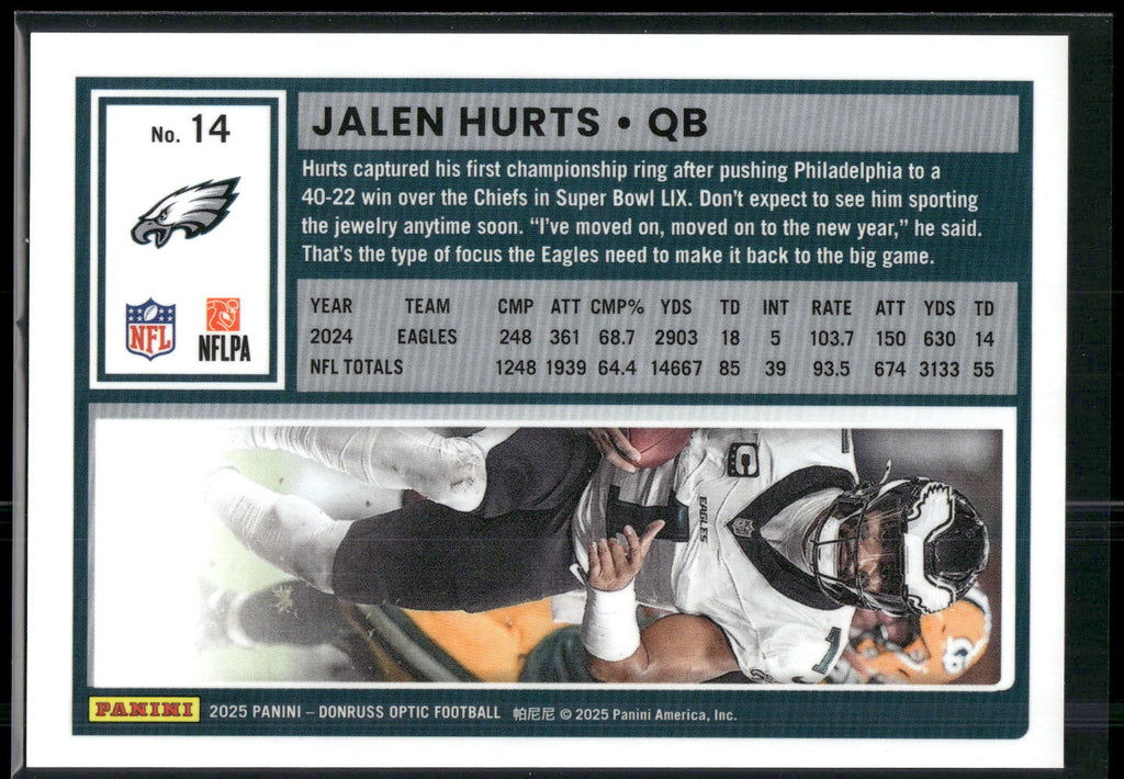 2025 Donruss Optic #14 Jalen Hurts
