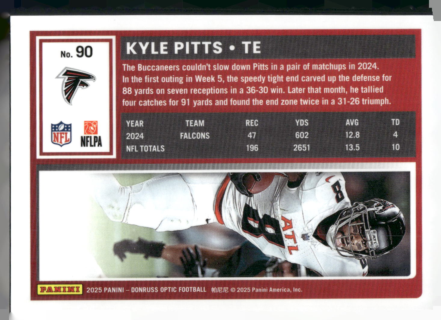 2025 Donruss Optic #90 Kyle Pitts