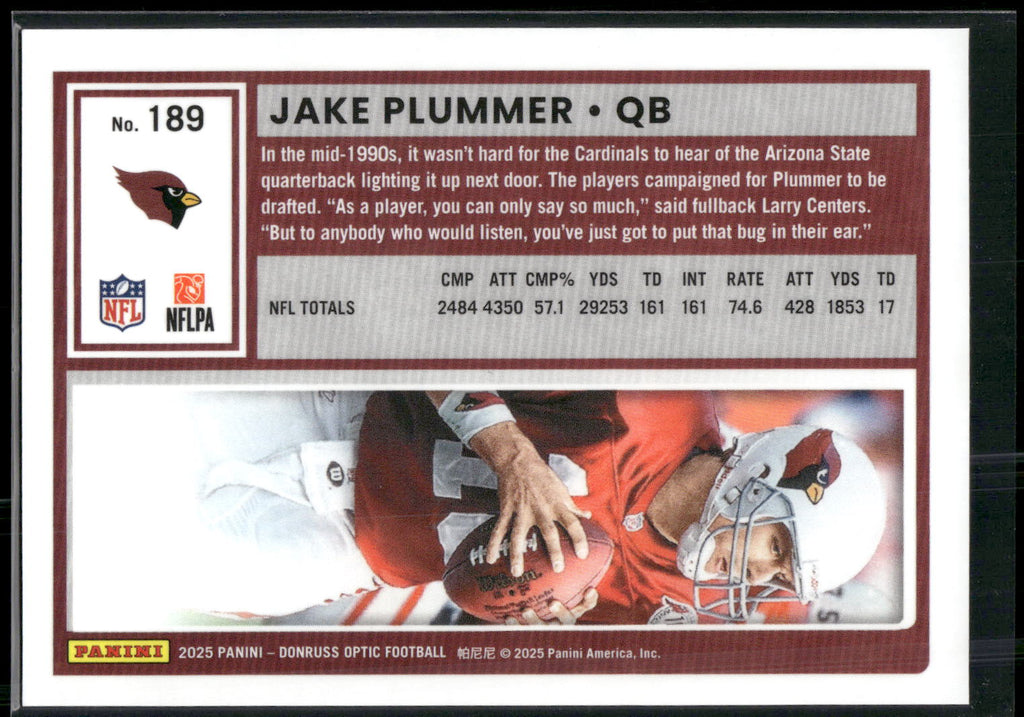 2025 Donruss Optic #189 Jake Plummer