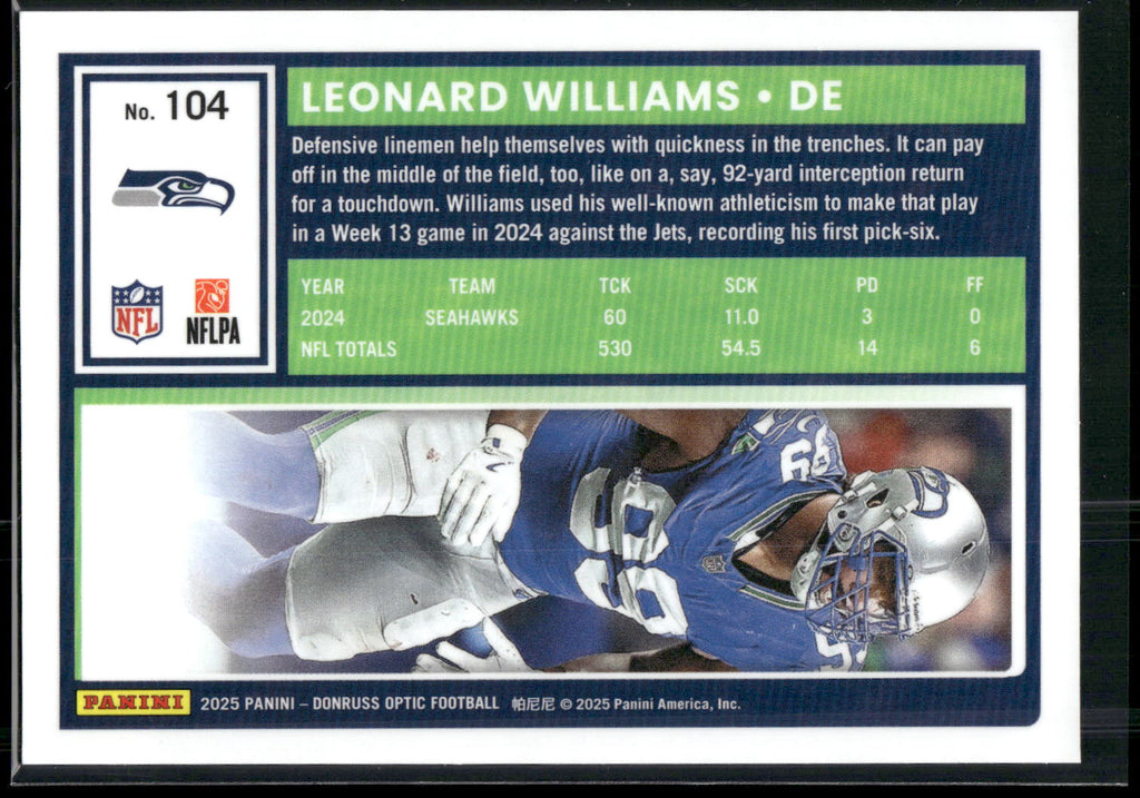 2025 Donruss Optic #104 Leonard Williams