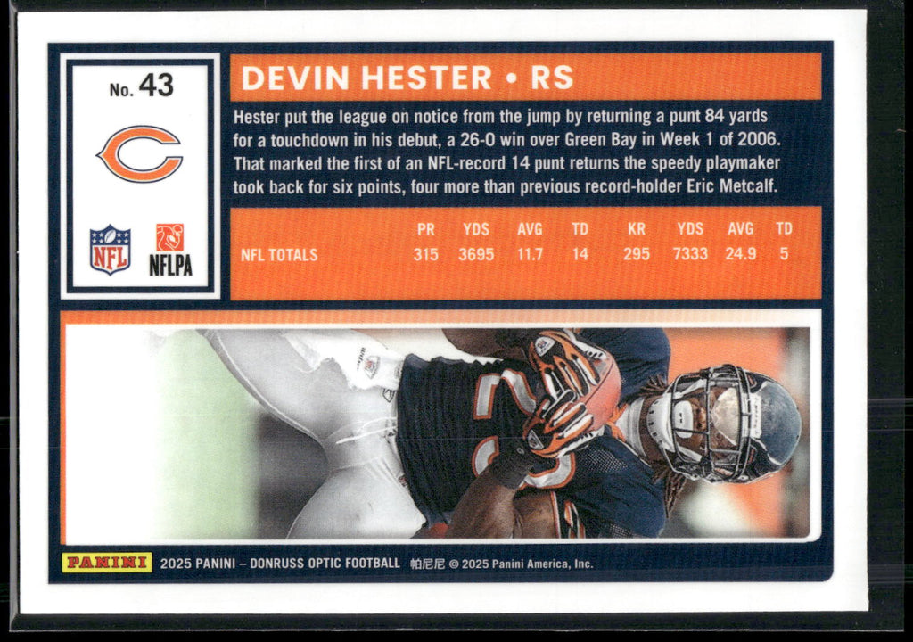 2025 Donruss Optic #43 Devin Hester