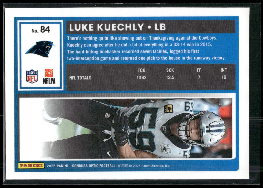 2025 Donruss Optic #84 Luke Kuechly