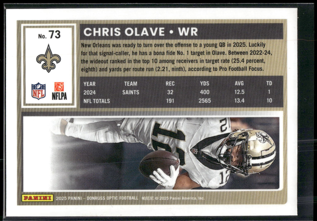 2025 Donruss Optic #73 Chris Olave