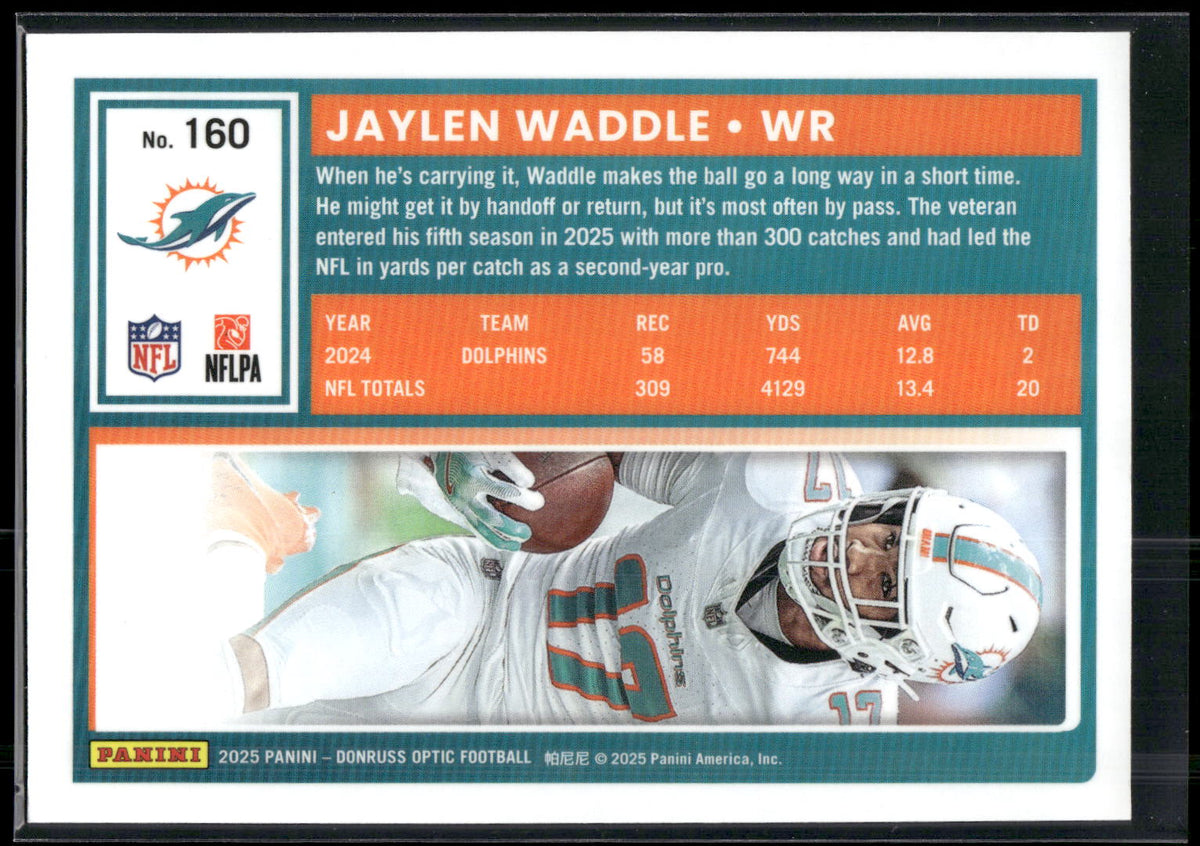 2025 Donruss Optic #160 Jaylen Waddle
