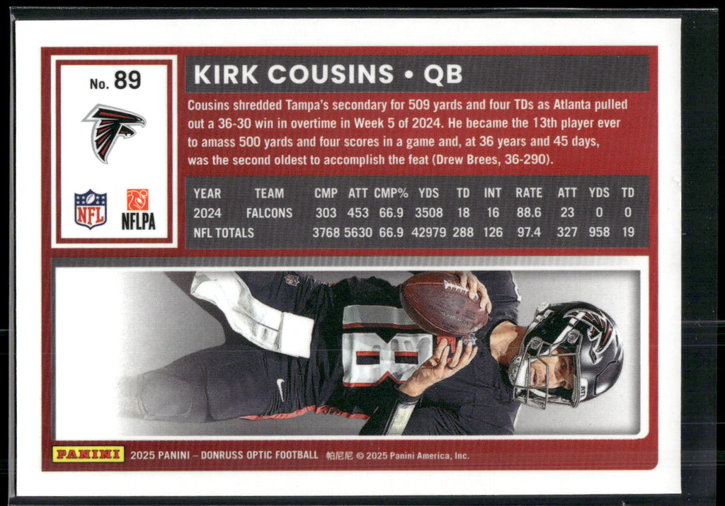 2025 Donruss Optic #89 Kirk Cousins