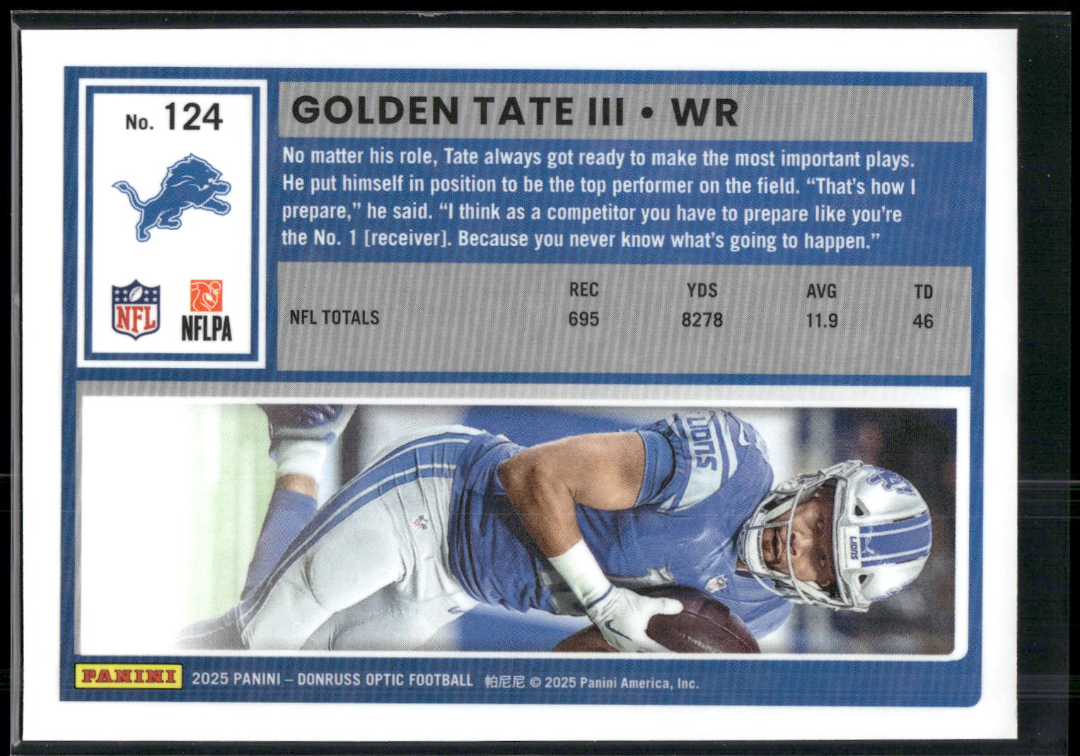2025 Donruss Optic #124 Golden Tate III