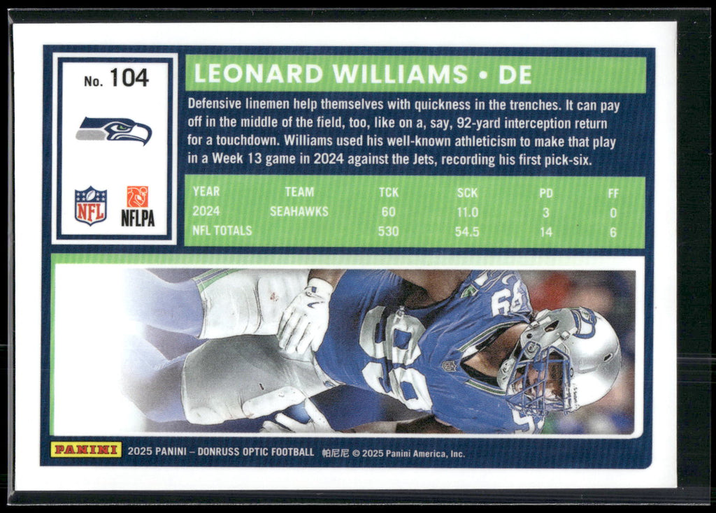 2025 Donruss Optic #104 Leonard Williams