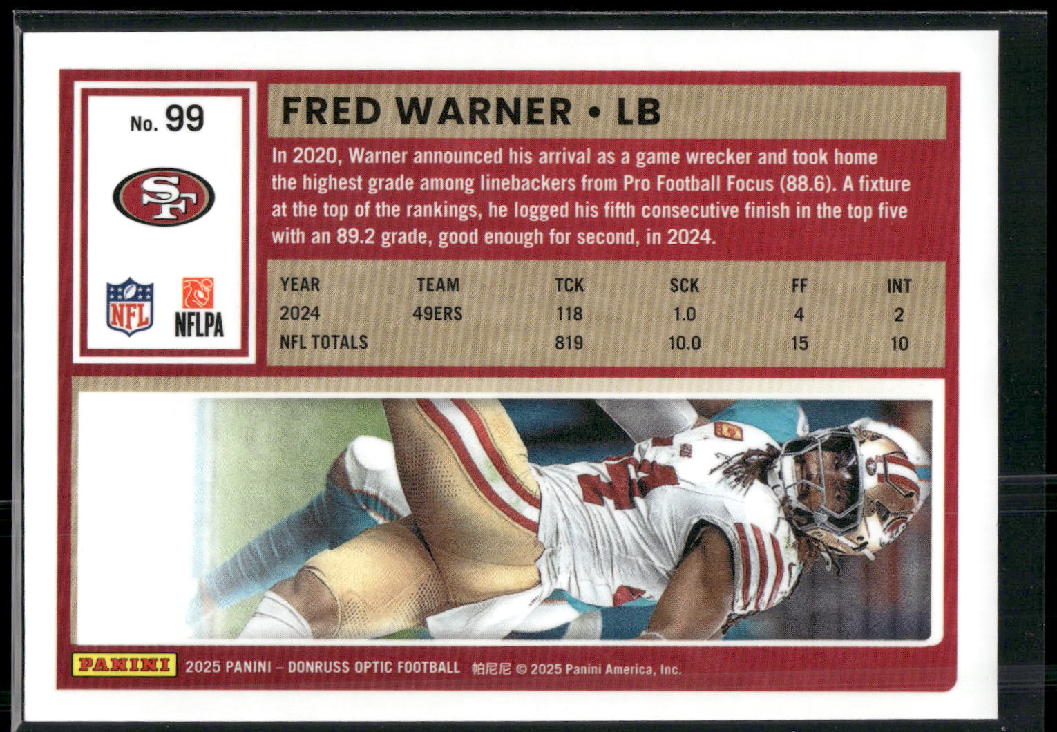 2025 Donruss Optic #99 Fred Warner