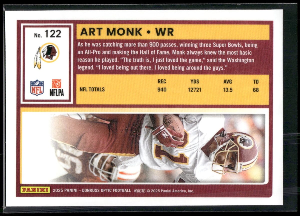 2025 Donruss Optic #122 Art Monk