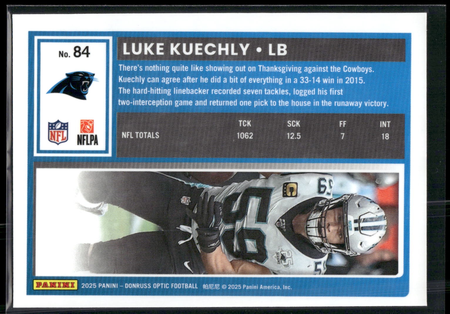 2025 Donruss Optic #84 Luke Kuechly