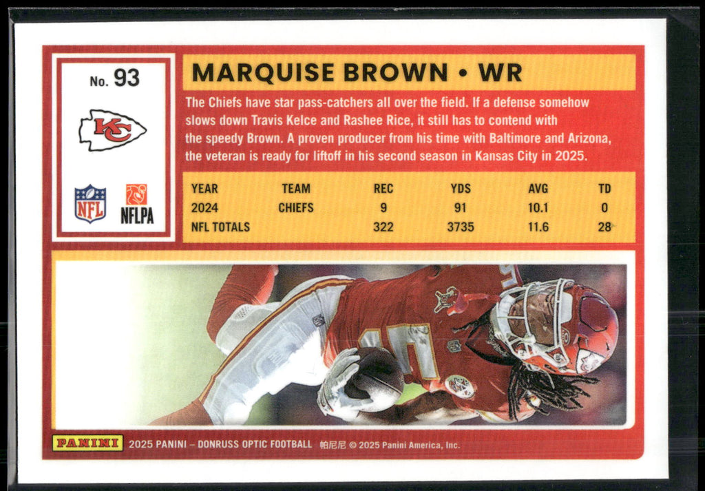 2025 Donruss Optic #93 Marquise Brown
