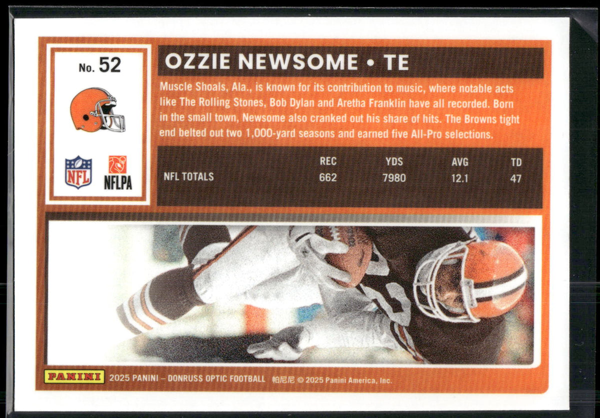 2025 Donruss Optic #52 Ozzie Newsome