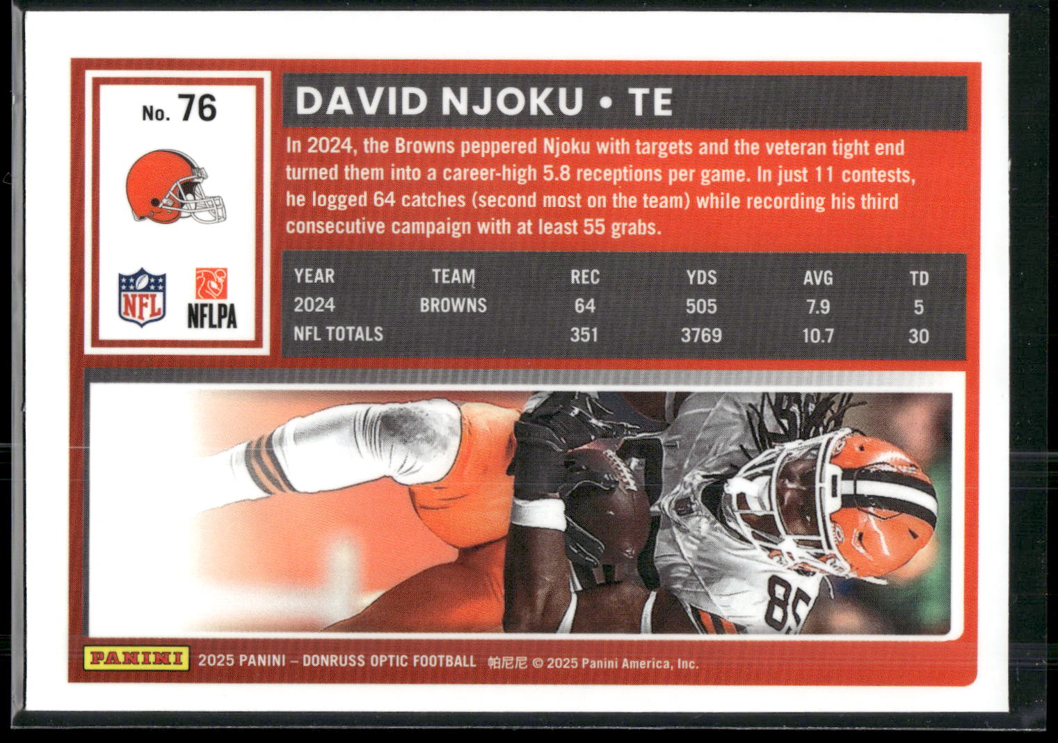 2025 Donruss Optic #76 David Njoku