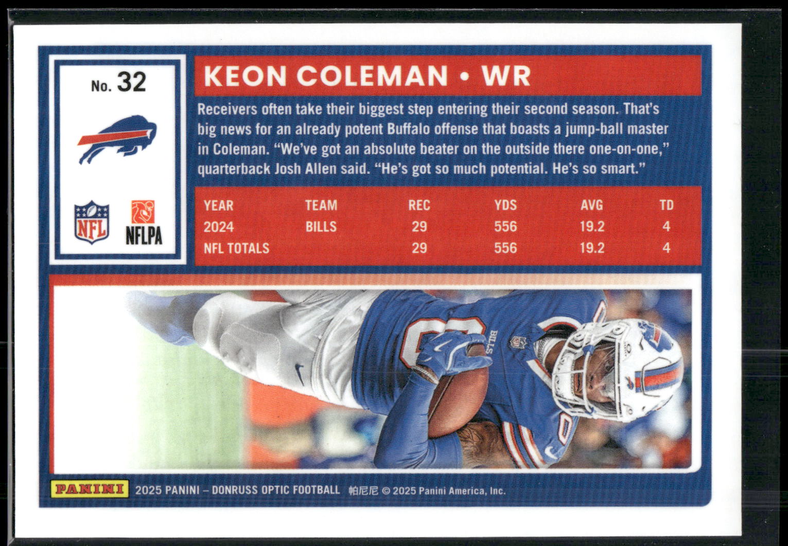 2025 Donruss Optic #32 Keon Coleman