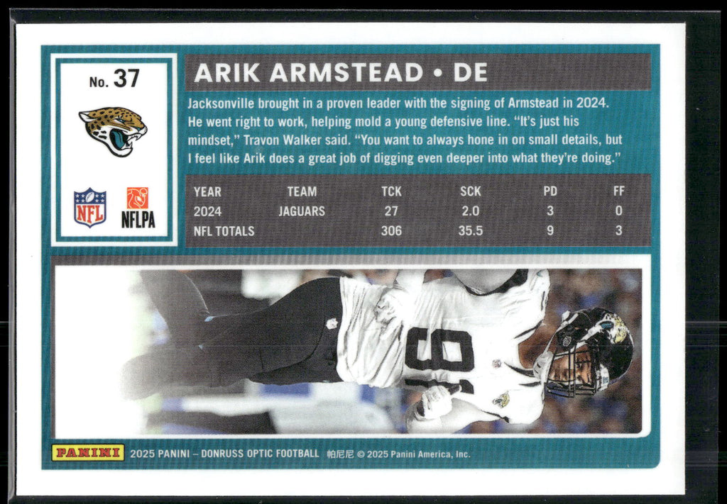 2025 Donruss Optic #37 Arik Armstead