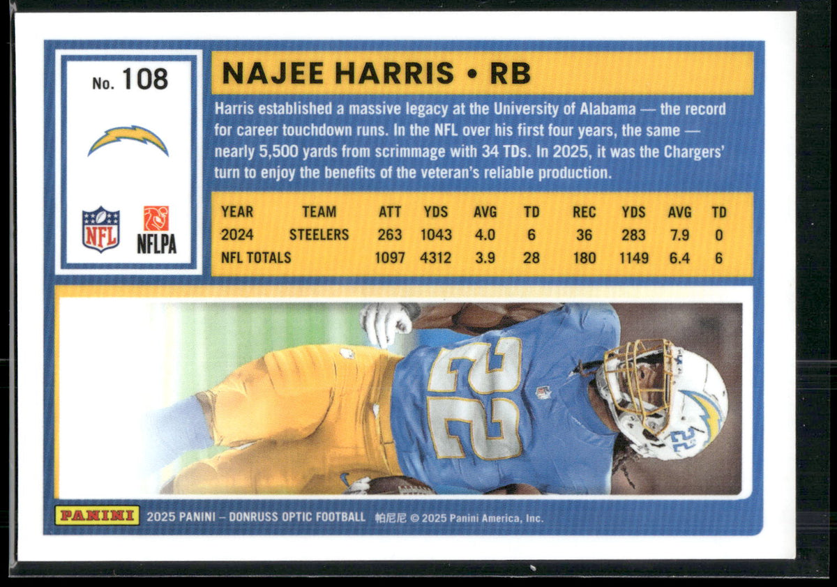 2025 Donruss Optic #108 Najee Harris