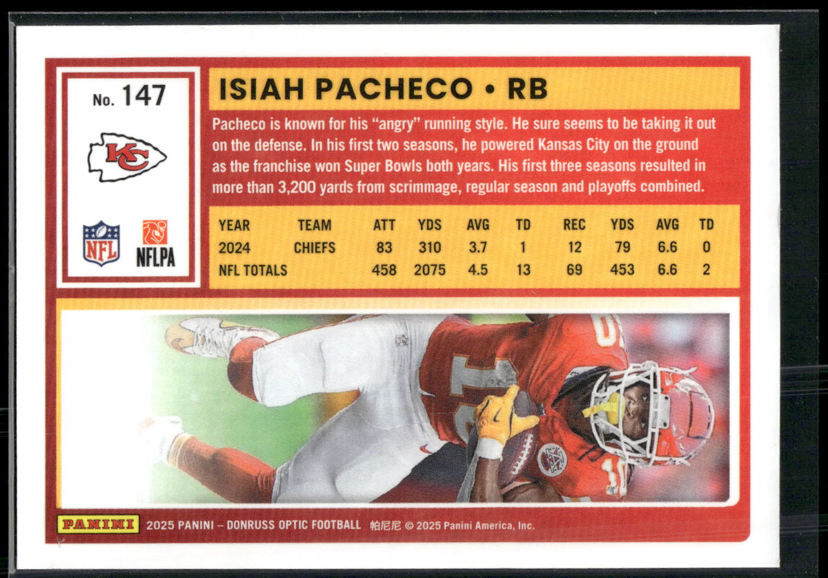 2025 Donruss Optic #147 Isiah Pacheco