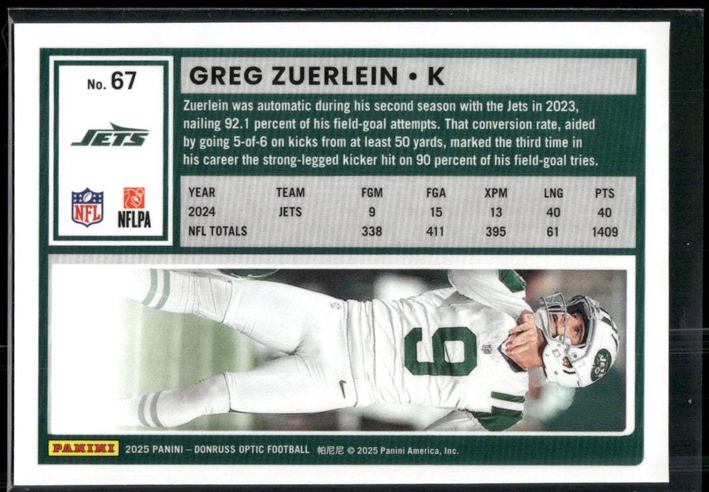 2025 Donruss Optic #67 Greg Zuerlein