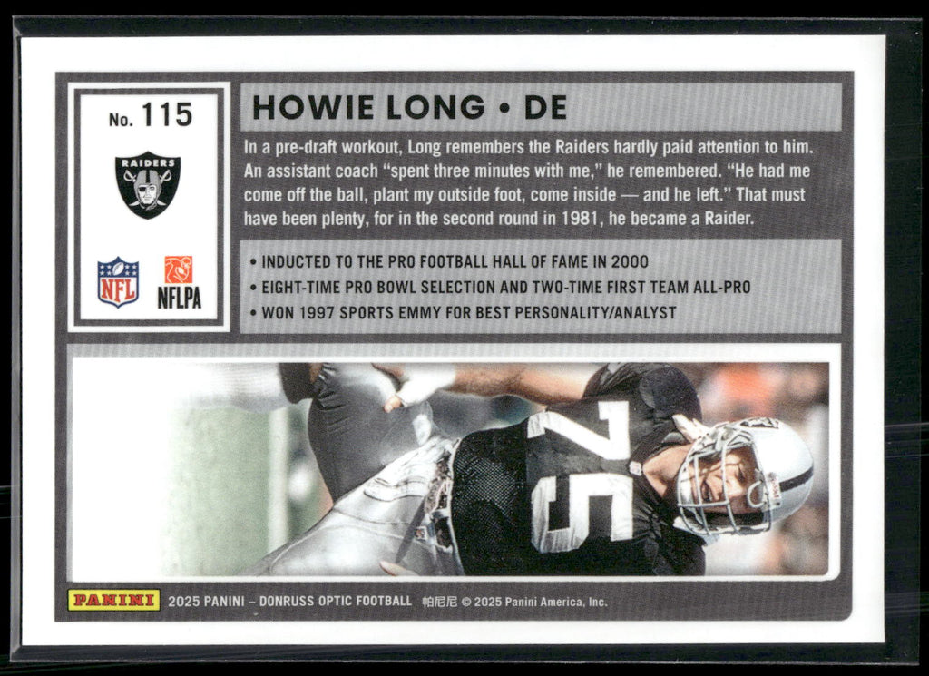 2025 Donruss Optic #115 Howie Long